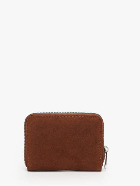 Coin Purse Miniprix Brown velvet F8809 other view 2