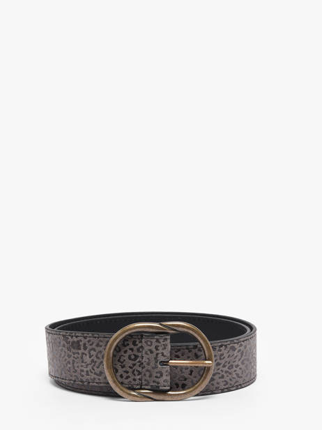 Ceinture Femme Cuir Pieces Gris laura 17125486