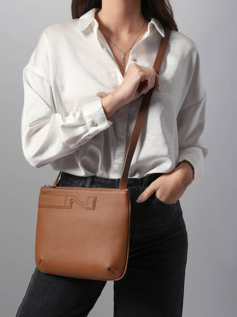 Sac Bandoulière Napoli Cuir Nathan baume Marron n city 2 vue secondaire 1