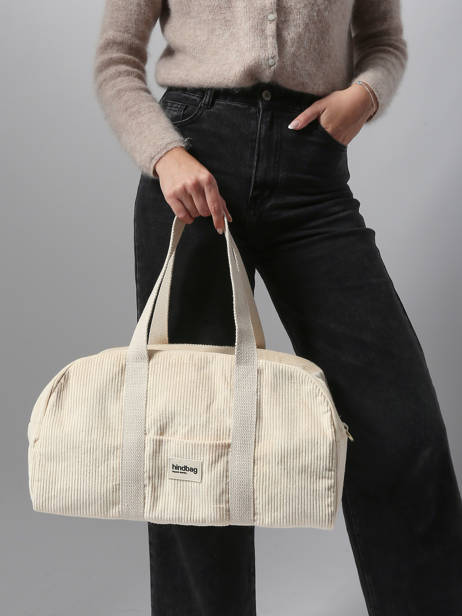 Shoulder Bag Velours Corduroy Hindbag Beige velours V other view 1