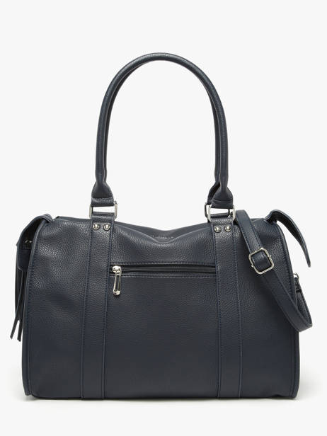 A4 Size Shoulder Bag Grained Miniprix Blue grained F8533 other view 3