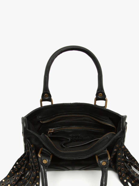Sac Bandoulière Dakota Eyelet Cuir Basilic pepper Noir dakota eyelet BDAE72 vue secondaire 2