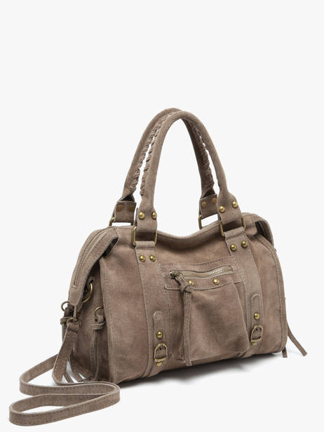 Shoulder Bag Velvet Milano Brown velvet VE24094 other view 2