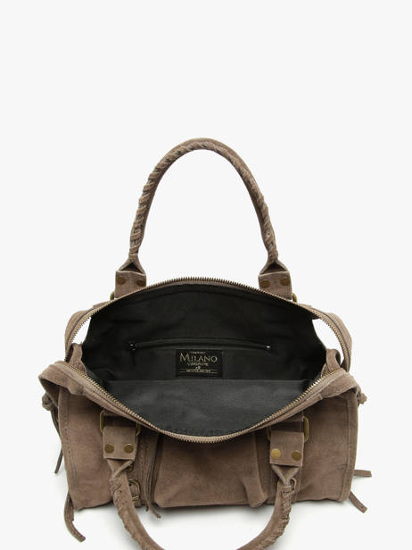Shoulder Bag Velvet Milano Brown velvet VE24094 other view 3