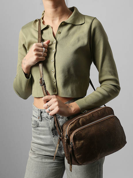 Shoulder Bag Snake Miniprix Brown snake 19641 other view 1