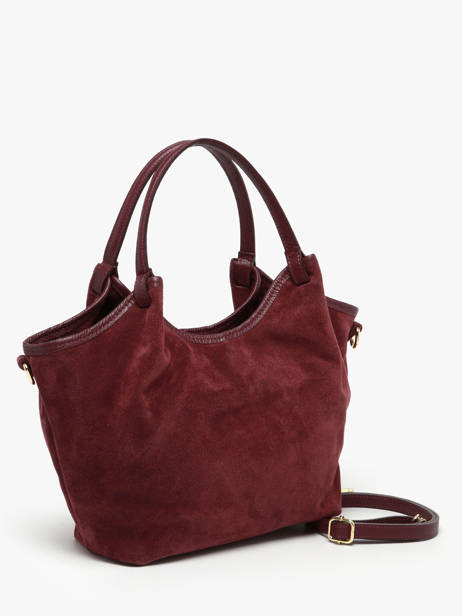 Sac PortÃ© Ã©paule Velvet Caviar Cuir Milano Rouge velvet caviar VC241111 vue secondaire 2