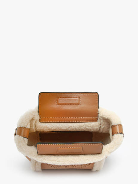 Sac Bandoulière K Circle Shearling Cuir Karl lagerfeld Marron k circle A4W30068 vue secondaire 2