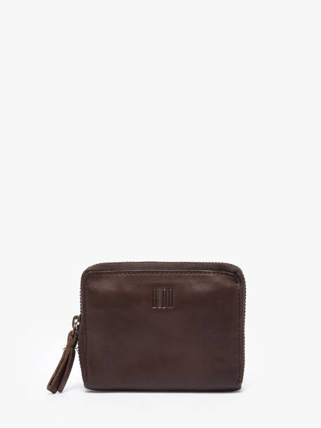 Leather Texas Coin Purse Biba Brown heritage BT11
