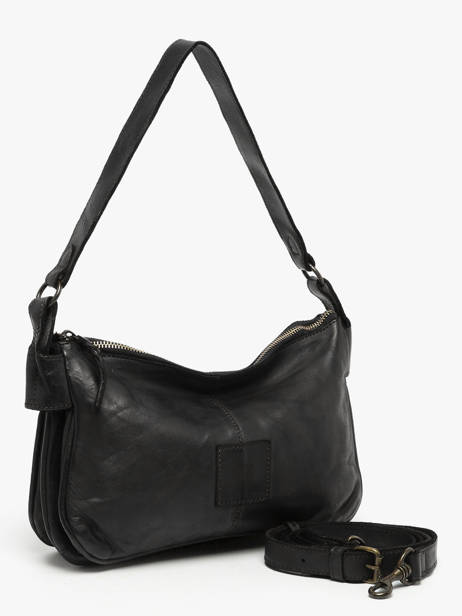 Sac Bandoulière Heritage Cuir Biba Noir heritage BT18 vue secondaire 2