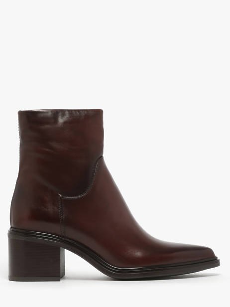 Heeled Boots In Leather Mjus Brown women L39202