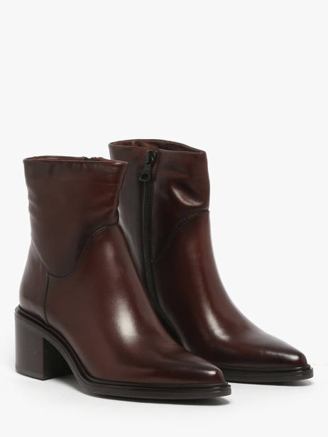 Heeled Boots In Leather Mjus Brown women L39202 other view 1