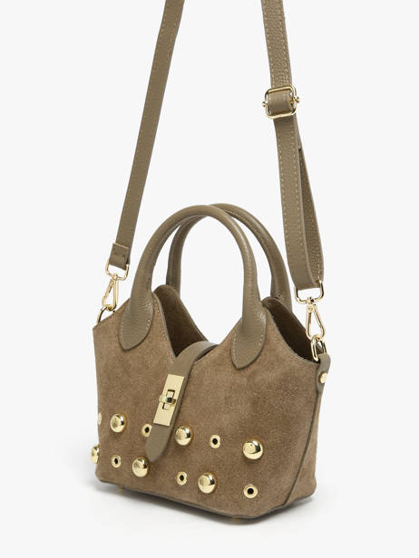 Sac Porté Main Velvet Studs Milano Marron velvet studs VS25091 vue secondaire 2