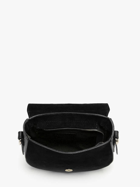 Shoulder Bag Velvet Studs Milano Black velvet studs VS25093 other view 2