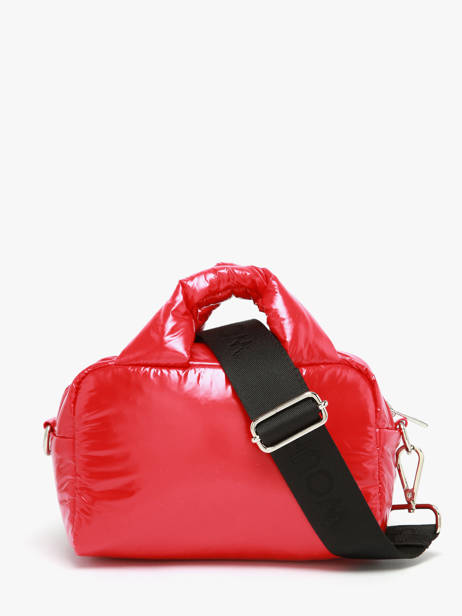 Shoulder Bag Glossy Recycled Polyester Wouf Red glossy BB250026 other view 3