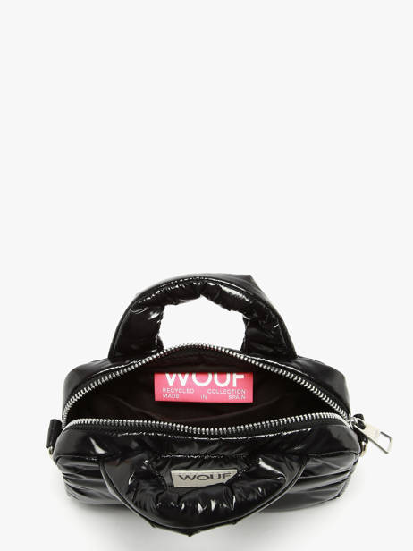 Crossbody Bag Glossy Recycled Polyester Wouf Black glossy BM250023 other view 2