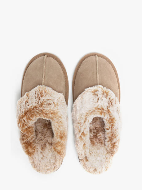 Slippers Isotoner Beige accessoires 97282