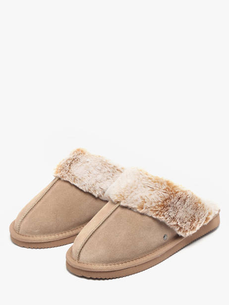 Slippers Isotoner Beige accessoires 97282 other view 1