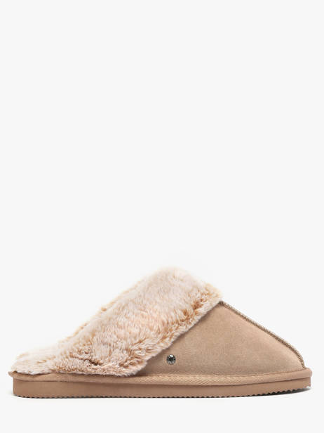 Slippers Isotoner Beige accessoires 97282 other view 3