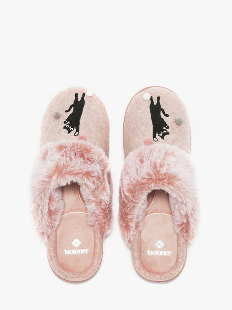 Slippers Isotoner Pink accessoires 97416