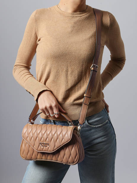 Sac Bandoulière Valla Guess Marron valla QG812220 vue secondaire 1