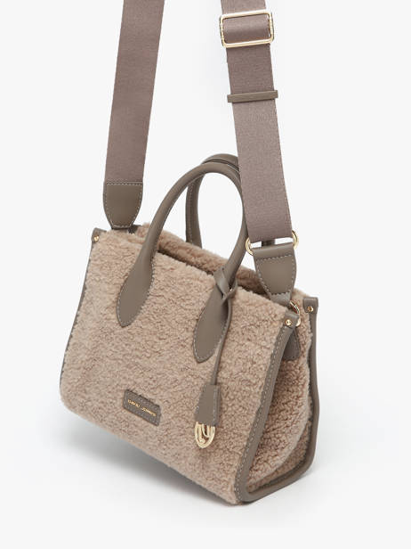 Sac Porté Main Sherpa David jones Marron sherpa CM7667 vue secondaire 1