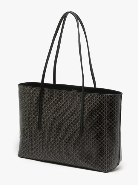 Shoulder Bag Coated Emblem Recycled Polyester Calvin klein jeans Black coated emblem 4F3266G other view 1