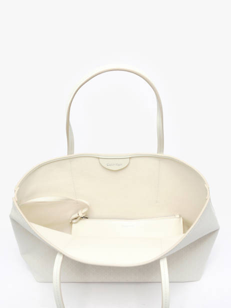 Shoulder Bag Coated Emblem Calvin klein jeans White coated emblem 4F3267G other view 2