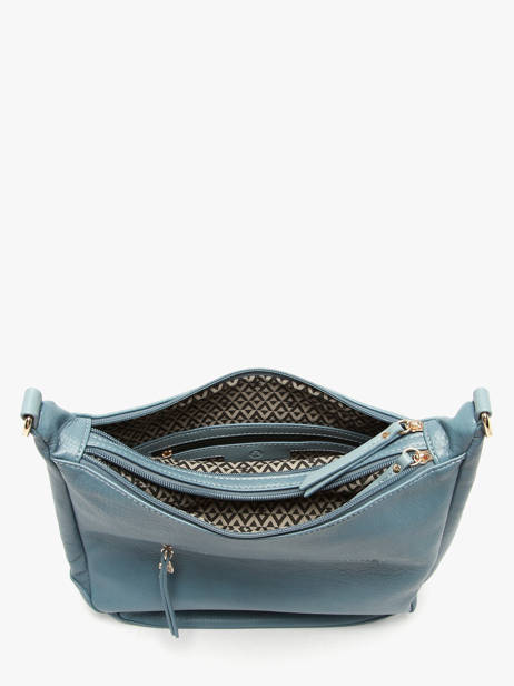 Shoulder Bag Zip Lulu castagnette Blue zip ZAHED other view 2