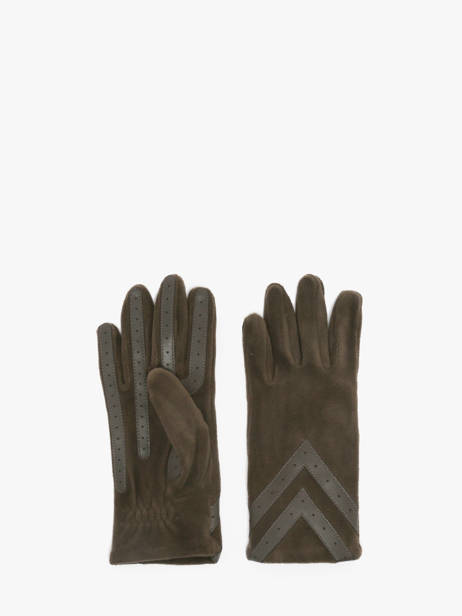 Gloves Isotoner Green women gloves 85255