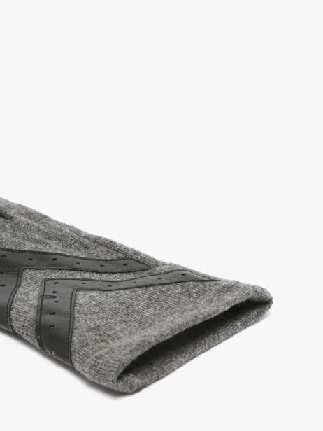 Gloves Isotoner Gray women gloves 85229 other view 1