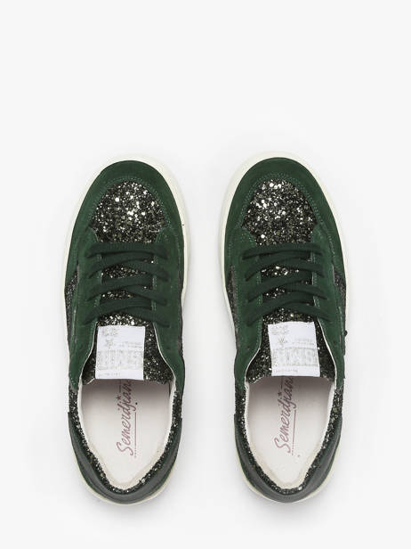 Sneakers Ale In Leather Semerdjian Green accessoires ALE other view 3