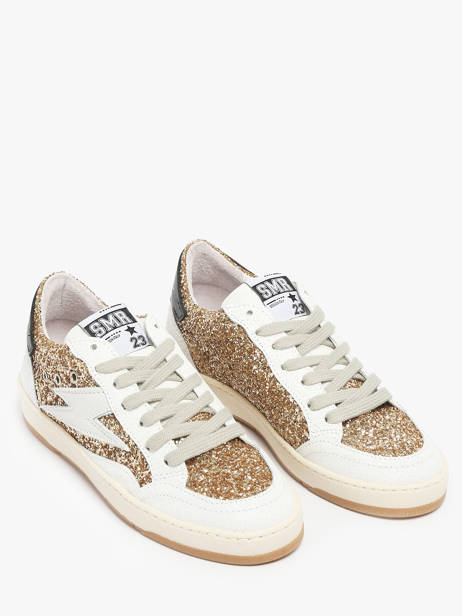 Sneakers In Leather Semerdjian Gold accessoires DANY other view 1