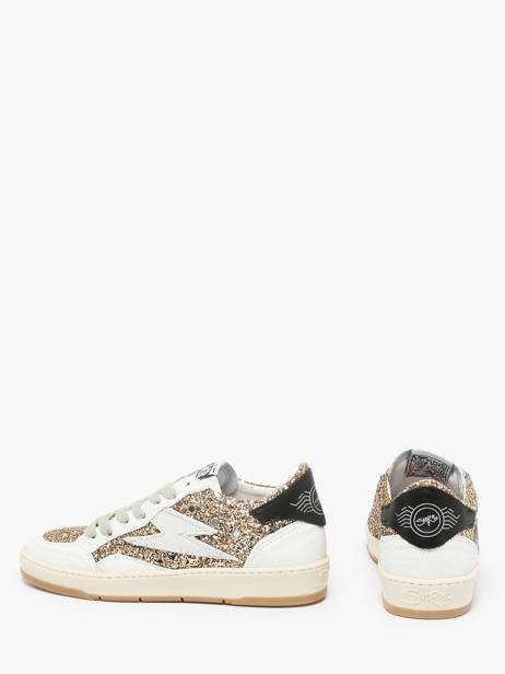 Sneakers In Leather Semerdjian Gold accessoires DANY other view 2