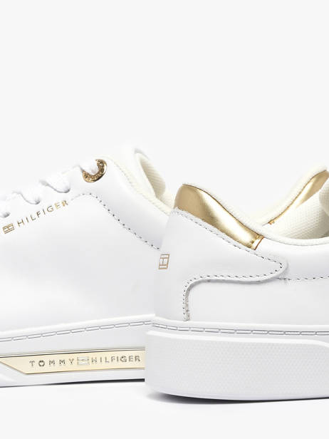 Sneakers In Leather Tommy hilfiger White accessoires 9019YBS other view 2