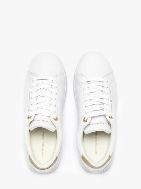 Sneakers In Leather Tommy hilfiger White accessoires 9019YBS other view 3