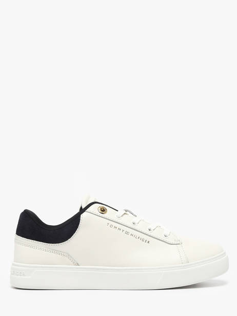 Sneakers In Leather Tommy hilfiger White accessoires 902002Y