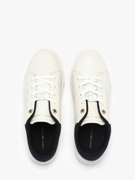 Sneakers In Leather Tommy hilfiger White accessoires 902002Y other view 3