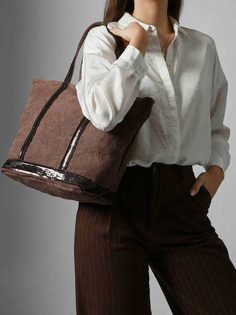 Shopping Bag Cabas Lin Vanessa bruno Brown cabas lin 31V40378 other view 1