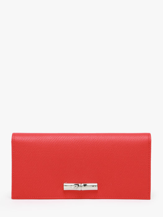 Longchamp Le roseau Wallet Red