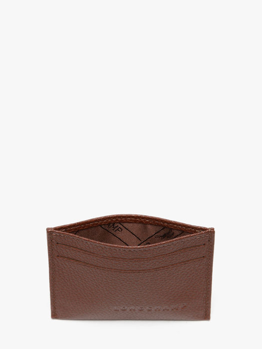 Longchamp Le foulonné Bill case / card case Brown