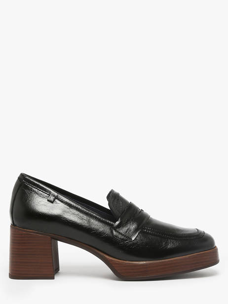 Moccasins Cristel In Leather Dorking Black accessoires D9334