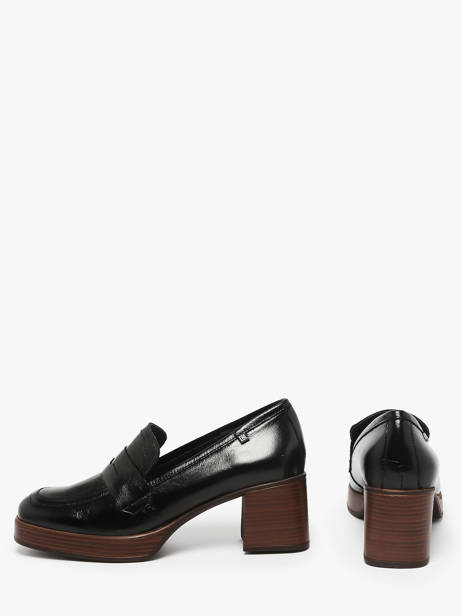 Moccasins Cristel In Leather Dorking Black accessoires D9334 other view 2