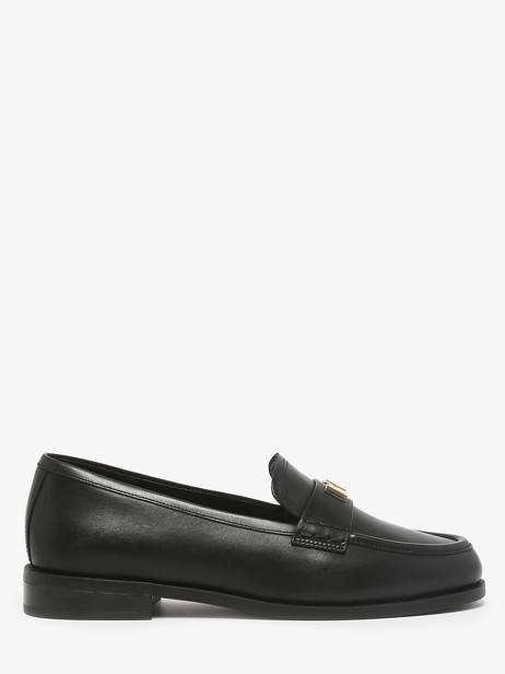 Slippers In Leather Michael kors Black accessoires XFP1L001