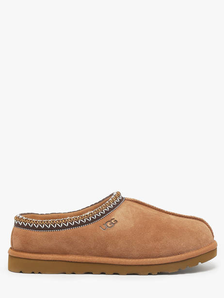 Slippers In Leather Ugg Beige men 1174671