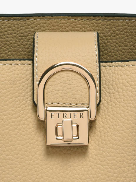 Satchel S Equestre Leather Etrier Beige equestre EEQT142S other view 5