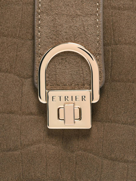 Shoulder Bag Equestre Croco Leather Etrier Beige equestre croco EECQ0143 other view 5