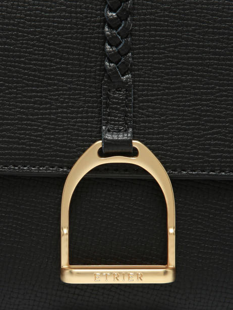 Shoulder Bag S Torsade Leather Etrier Black torsade ETOS169S other view 5