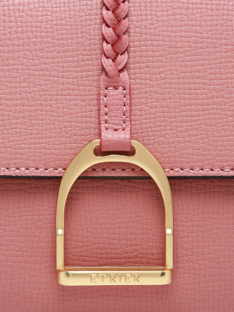 Shoulder Bag M Torsade Leather Etrier Pink torsade ETOS169M other view 5