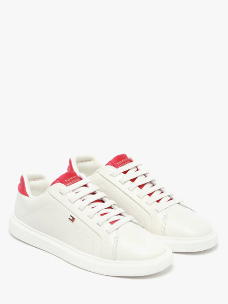 Sneakers In Leather Tommy hilfiger White accessoires 89480GI other view 1