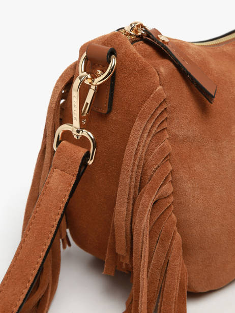 Sac Bandoulière Country Etrier Marron country ECOU203M vue secondaire 5